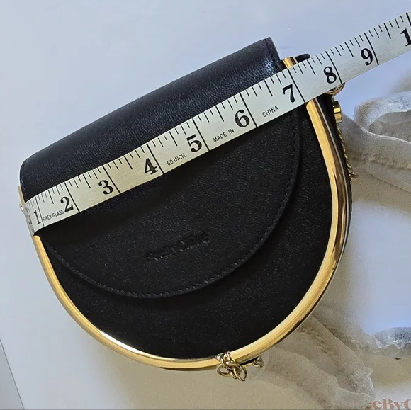 See by Chloe Mara Leather Saddle Crossbody Bag Black - Picture 8 of 11